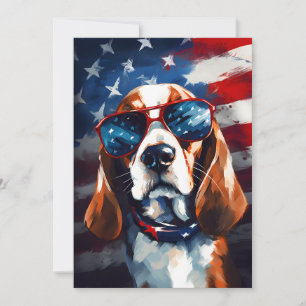 Beagle 4 juli Onafhankelijkheidsdag Feestdagenkaart