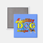 Beagle Agility Gifts Magneet (Voorkant / Achterkant)