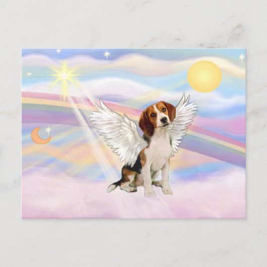 Beagle Angel Briefkaart (Voorkant)