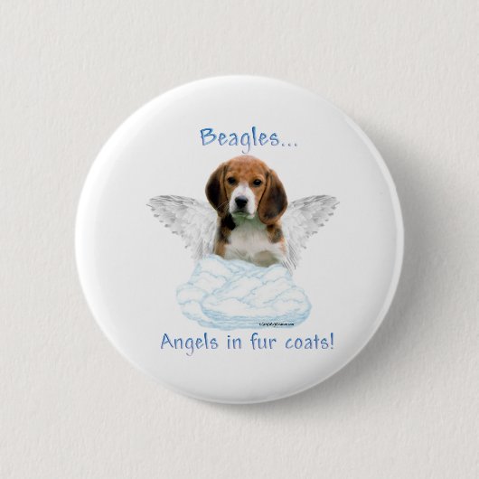 Beagle Angel - Button (Voorkant)