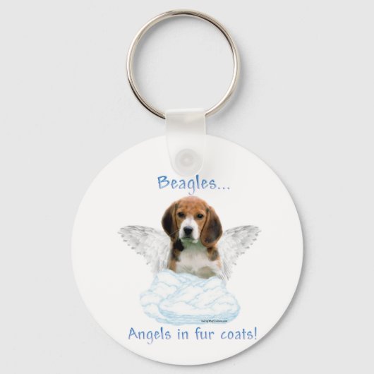 Beagle Angel Sleutelhanger (Voorkant)
