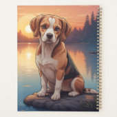 Beagle au bord du lac (Dos)