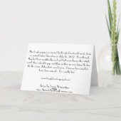 Beagle Babe slaapt in zijn armen Kaart (Achterkant)