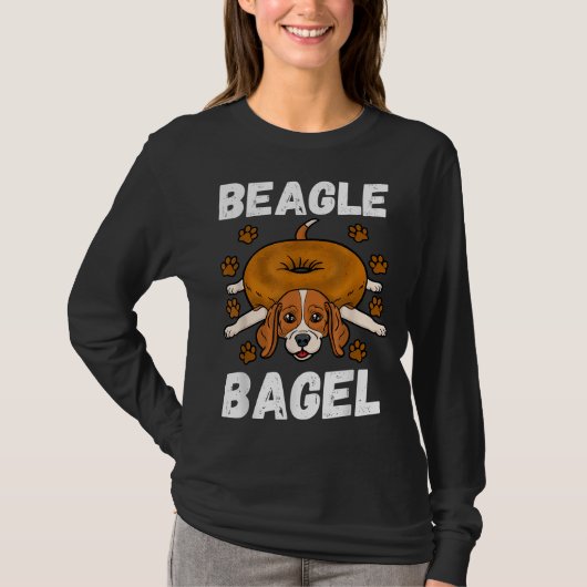 Beagle Bagel Baker Roll Lover Wheat Jewish Bread D T-shirt (Voorkant)