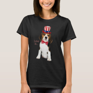 Beagle Beagles Love is Dog Mam Puppy Pet Cute T-shirt