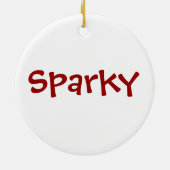 Beagle Beste Santa Define Goede kerstversiering Keramisch Ornament (Achterkant)