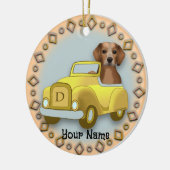 Beagle Bestuurder Auto ornament (Links)
