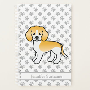 Beagle Blanc Et Citron Chien De Dessin Animé Migno