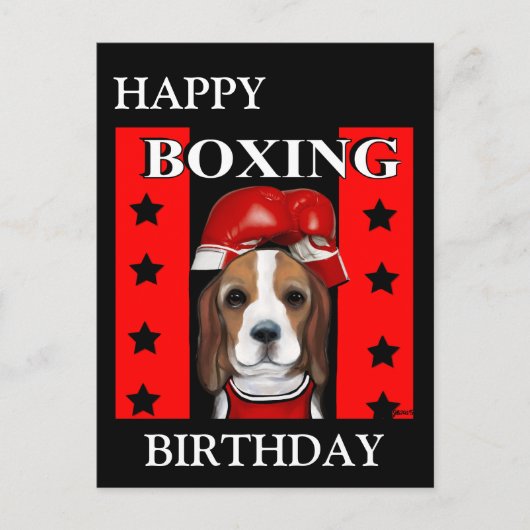 Beagle briefkaart (Voorkant)