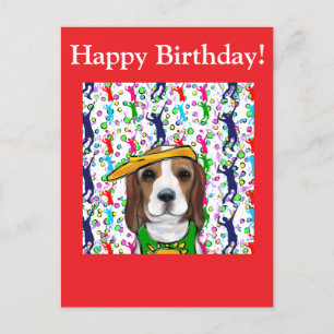 Beagle briefkaart