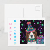 BEAGLE BRIEFKAART (Voorkant / Achterkant)