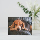 Beagle Briefkaart (Staand voorkant)