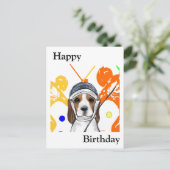 Beagle Briefkaart (Staand voorkant)