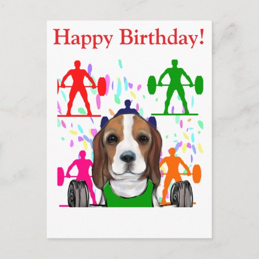Beagle  briefkaart (Voorkant)