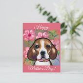 Beagle           briefkaart (Staand voorkant)