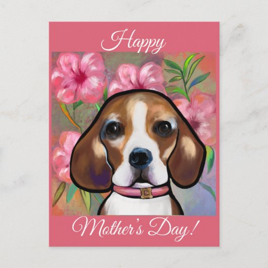 Beagle           briefkaart (Voorkant)