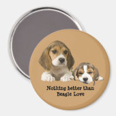 Beagle Buddies Magnet Magneet (Voorkant / Achterkant)