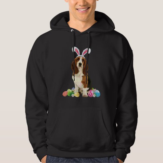 Beagle Bunny Easter Egg Hunt Beagle Dog Owner Hoodie (Voorkant)
