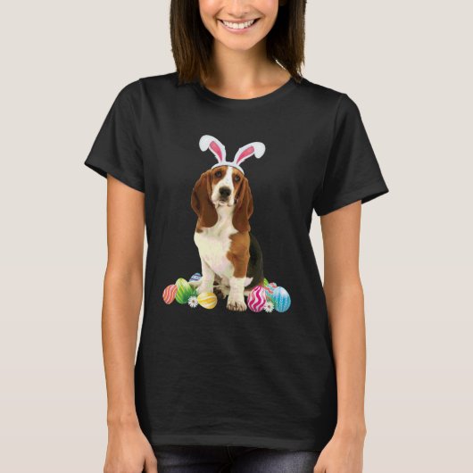 Beagle Bunny Easter Egg Hunt Beagle Dog Owner T-shirt (Voorkant)