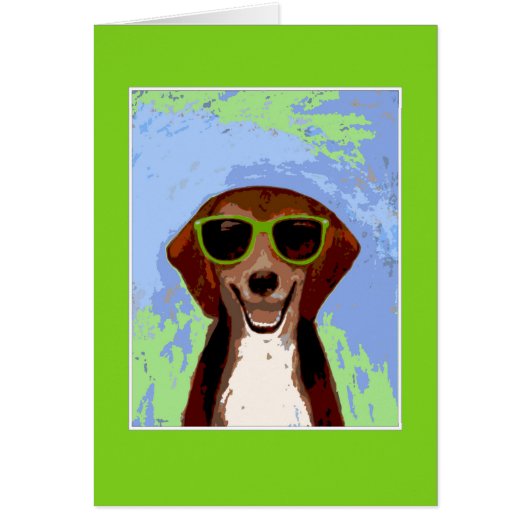 Beagle - cadre vert (Devant)
