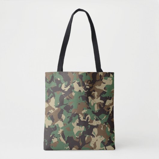 Beagle camouflage tote bag (Voorkant)