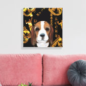 Beagle  canvas afdruk (Insitu (Woonkamer))