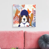 Beagle canvas afdruk (Insitu (Woonkamer))
