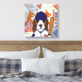 Beagle canvas afdruk (Insitu (Slaapkamer))