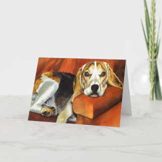 Beagle, carte de voeux
