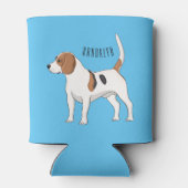 Beagle cartoon blikjeskoeler (Achterkant)