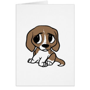 beagle cartoon bruin wit