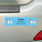 Beagle cartoon bumpersticker (Op auto)