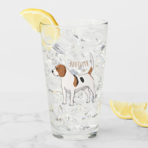 Beagle cartoon glas