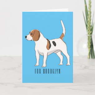Beagle cartoon kaart