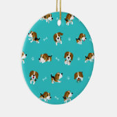 Beagle Cartoon Keramisch Ornament (Rechts)