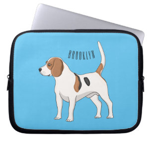 Beagle cartoon laptop sleeve