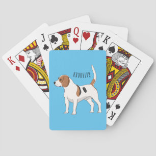 Beagle cartoon pokerkaarten