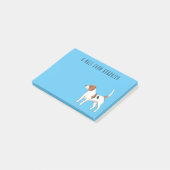 Beagle cartoon post-it® notes (Schuin)