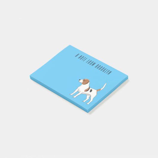 Beagle cartoon post-it® notes (Schuin)