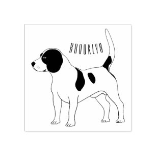 Beagle cartoon 	rubberstempel