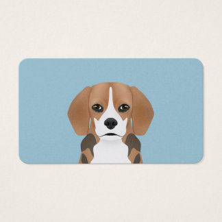 Beagle cartoon visitekaartje