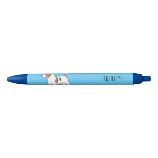 Beagle cartoon zwarte inkt pen (Voorkant)