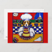 Beagle Chef Briefkaart (Voorkant / Achterkant)