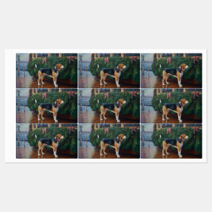 Beagle Christmas Cruise: Pawsome Holiday Delight Labels