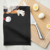 Beagle Christmas Dog Long Sleeve T-Shirt Theedoek (Quarter Fold)