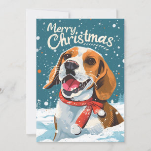 Beagle Christmas Feestdagenkaart