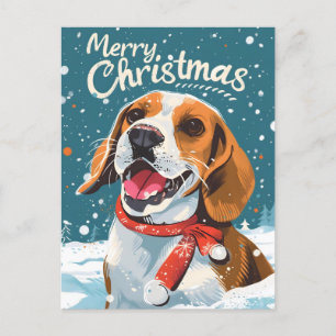 Beagle Christmas Feestdagenkaart