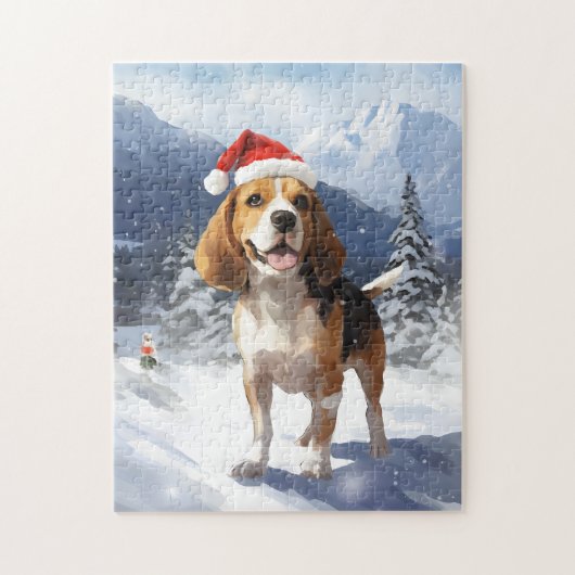 Beagle Christmas Legpuzzel (Verticaal)