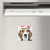Beagle Christmas Magneet (Insitu (Vaatwasser))