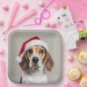 Beagle Christmas Papieren Bordje (Feest)